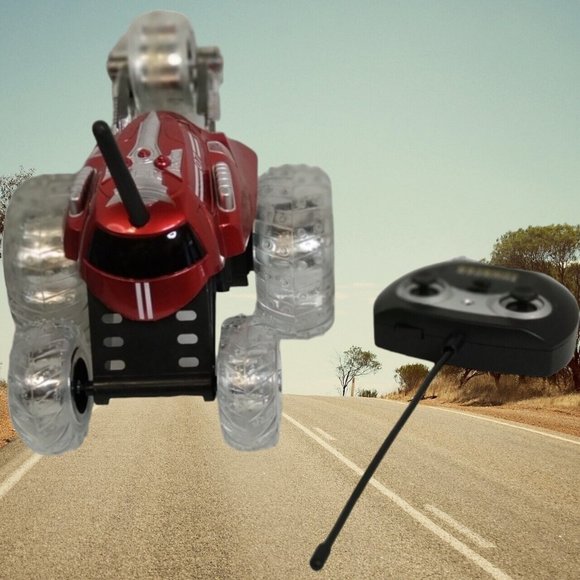 Blue Hat Radio Controlled Thunder Tumber Red 360 Degree Rally Car w/ LED Lights - Picture 6 of 16